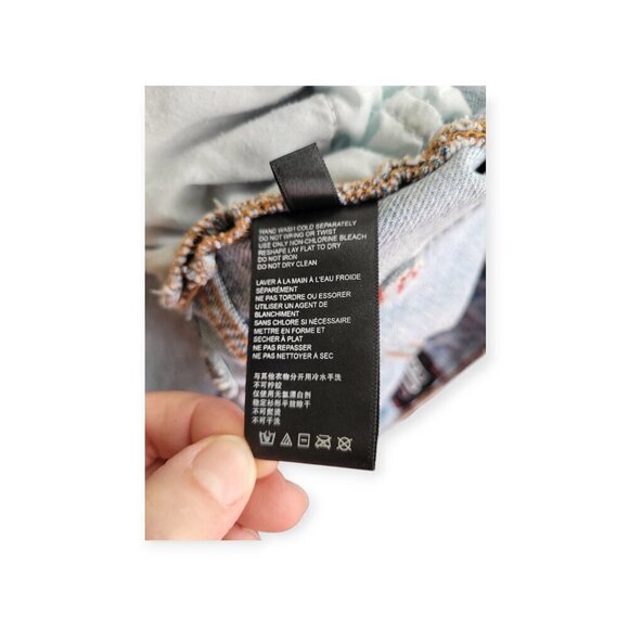 BDG Urban Outfitters High‑Waist Patchwork Cowboy Jeans 25 Boho Statement Denim - Picture 16 of 16